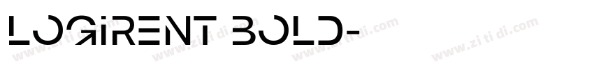 logirent bold字体转换